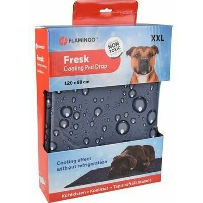 Cooling gel mat FLAMINGO FRESK XXL 120x80 cm, grey